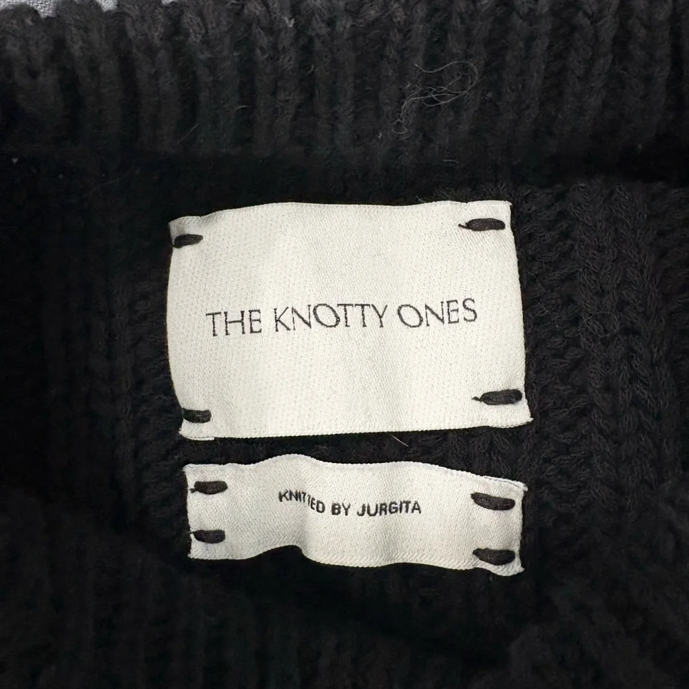 The Knotty Ones Delcia sweater in black, one size - Picture 3 of 4